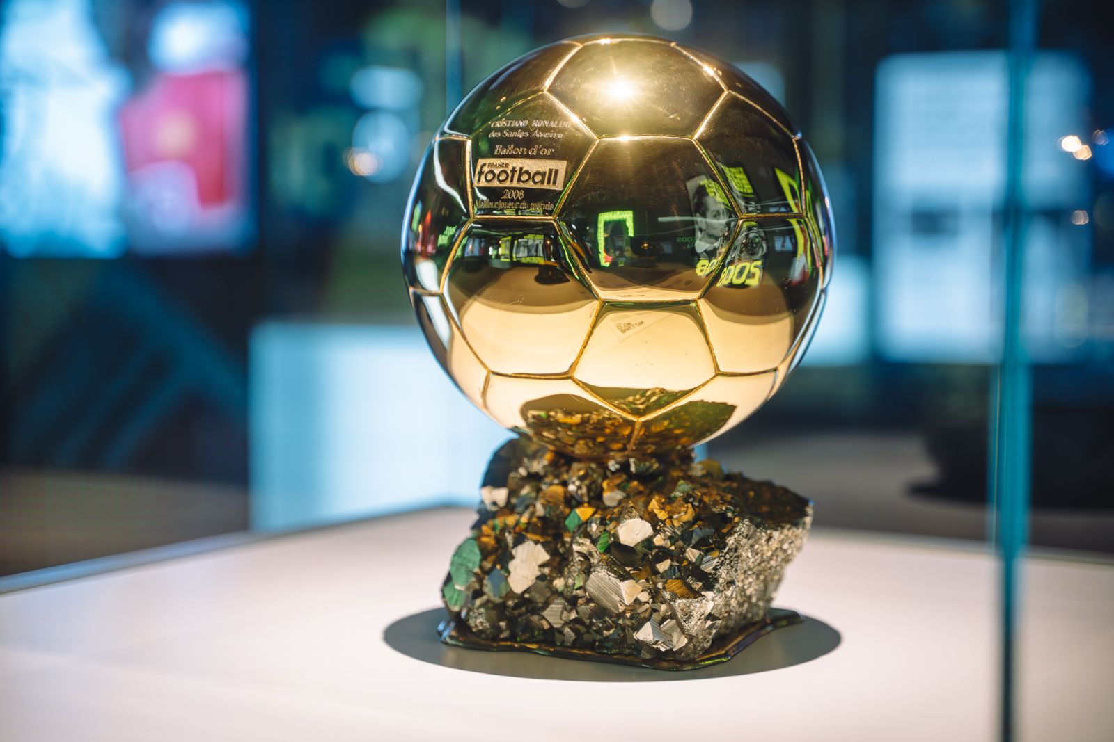 Фото CR7® LIFE Museum_Ballon d’Or 2008 (Photo credit CR7®️ LIFE Museum Hong Kong)