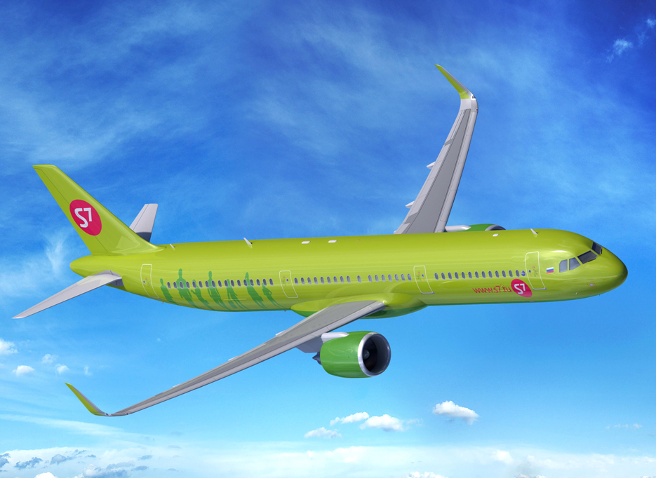 Как нарисовать s7 airlines самолет